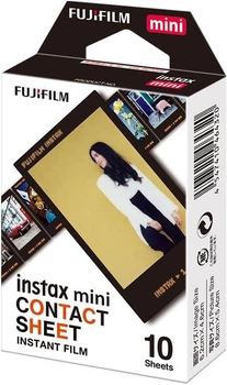 Фотопапір Fujifilm Instax Mini Contact Sheet 10 аркушів (54 x 86мм 1 картридж з 10 знімками/кадрами) для камери Instax Mini 12, 11, Evo, 40, 90, 99, 9, LiPlay та принтерів SP-1, SP-2, Mini Link, Link2, Link3