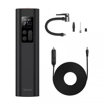 Автомобильный насос компрессор Baseus Super Mini Inflator Pump (CRCQ000001) Black