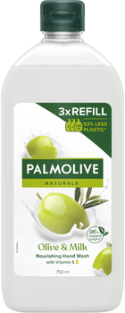 Жидкое мыло Palmolive Натурель Интенсивное увлажнение Олива и увлажняющее молочко сменный блок 750 мл (8693495025263)