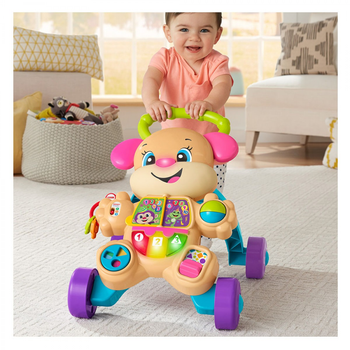 Ходунки Fisher-Price Граю та Вчуся Навчальна каталка "Рожева собачка" (FTC68) (C42) (887961640922)