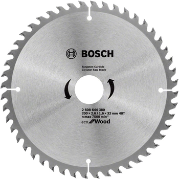 Диск пиляльний Bosch Eco WO 200x32-48T (2608644380)