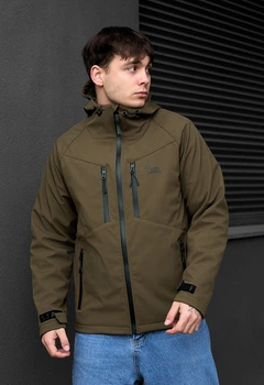 Куртка soft shell Staff nexu dark khaki logo XS (LBL0331)