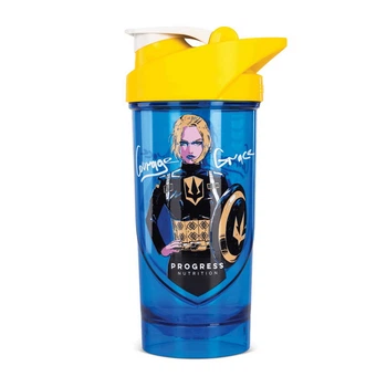 Спортивный шейкер Progress Nutrition Shieldmixer Shaker Corage Grace (700 мл, blue/yellow)
