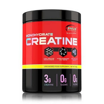 Креатин моногидрат Genius Nutrition Creatine Monohydrate 400 грамм Без вкуса