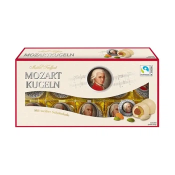 Конфеты Maitre Truffout Mozart Kugeln с фисташковым марципаном 200 г