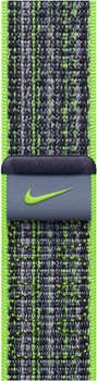 Pasek Apple Nike Sport Loop do Apple Watch 41mm Bright Green/Blue (MTL03)