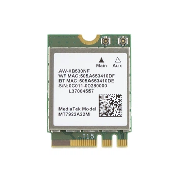 Плата WiFi+Bluetooth MT7922 AW-XB530NF (WIFI6E 802.11AX 2.4G/5G/6G + Bluetooth 5.2, M.2 2230, 0C011-00280000)