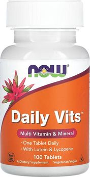 Витаминно-минеральный комплекс Now Foods Daily Vits 100 таблеток (733739037701)