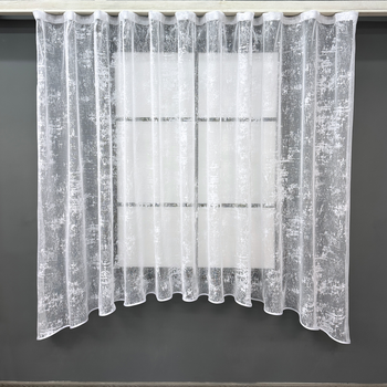 Кухонна арка VR-Textil № 000к жакард "Мрамор Al-1" білий 290х170 см (51-219)