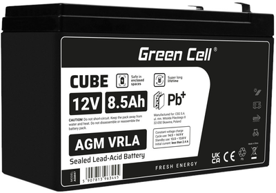 Акумуляторна батарея Green Cell AGM VRLA 12V 8.5Ah (5907813963445)