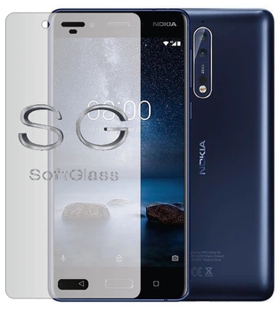Мягкое стекло для Nokia 8 на экран полиуретановое SoftGlass