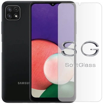 Мягкое стекло для Samsung A22 5G A226 на экран полиуретановое SoftGlass