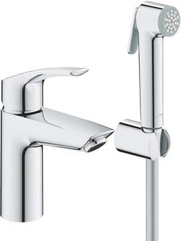 Змішувач для раковини з гігієнічним душем Grohe Eurosmart (23124003)