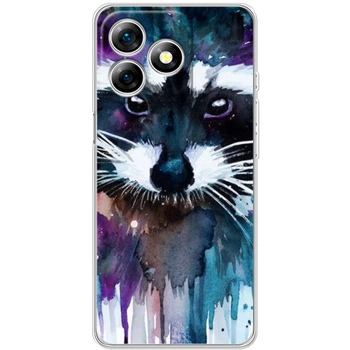 Силиконовый чехол BoxFace Ulefone Note 18 Pro Акварельный енот (65171-up1134)