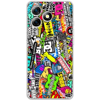 Силиконовый чехол BoxFace Ulefone Note 18 Pro Multicolored Inscriptions (65171-up880)