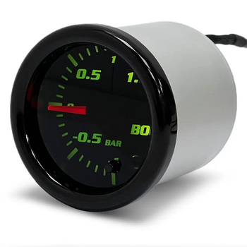 Указатель давления турбины Ket Gauge 5207 Ø52 мм с RGB подсветкой | Прибор датчик автомобильный