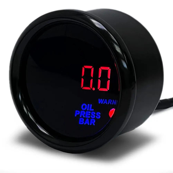 Указатель давления масла Ket Gauge 8804 Ø52 мм с LED подсветкой | Прибор датчик автомобильный