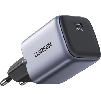Сетевое зарядное устройство для UGREEN CD319 USB-C GaN Fast Charger 30W EU (Space Gray)(UGR-90666)