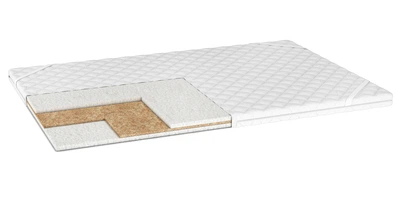 Тонкий матрас-топпер aMebli Sleep&Go Run Cocos 130x190 см