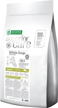 Сухий беззерновий корм для собак юніорів Nature's Protection Superior Care White Dogs Grain Free Junior Small and Mini Breeds 17 кг (NPSC45997) (4771317459978)