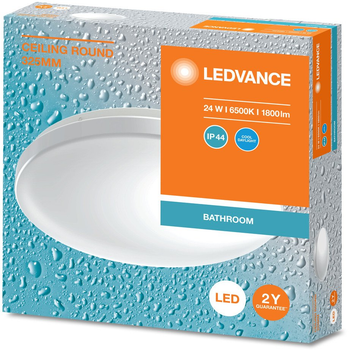 Светильник LEDVANCE CEILING ROUND 24W 6500K 1800Lm 325mm IP44 (4099854105937)