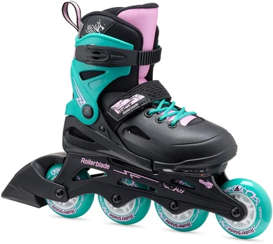 Ролики Rollerblade Fury 33-38 Black/Teal (1012-07373500-3C1-33-38)
