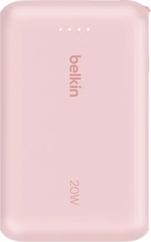 Powerbank Belkin BoostCharge 10000 mAh 20W Built-In USB-C PD Pink (BPB021HQPK)