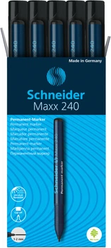Набір маркерів перманентних Schneider Maxx 240 0.4 мм Чорний 10 шт. (S124001)