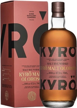 Віскі Kyro Oloroso Malt Rye 0.7 л 47.2% у подарунковій упаковці (6430055042313)