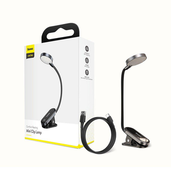 Аккумуляторная LED лампа на клипсе Baseus Comfort Riading Mini Clip Lamp (DGRAD-0G) 