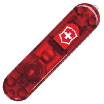 Накладка на нож Victorinox 58мм передняя с фонарем LED V Красный неон (1049-VxC6200.T1)