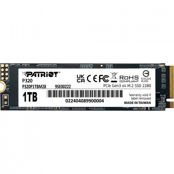 Накопитель SSD M.2 2280 1TB Patriot (P320P1TBM28)