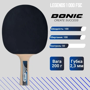 Ракетка для настольного тенниса Donic Schildkrot Legends 1 000 FSC