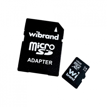 Карта памяти Wibrand 128GB microSD class 10 (WICDHU1/128GB-A) (244318)