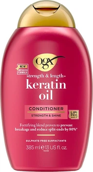 Кондиціонер OGX Keratin Oil проти ламкості з кератиновою олією 385 мл (0022796977526)