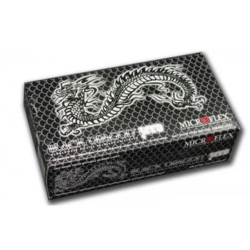 Рукавички Black Dragon Zero нітрилові чорні XL 100шт XL USA