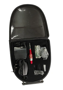 Набор для татуажа Red Dragon kit красная машинка с серебристым в закругленной коробке CHN