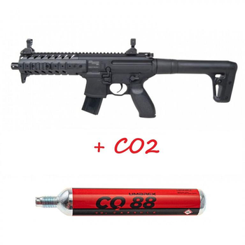 Пневматична гвинтівка Sig Sauer MPX GEN II Black + CO2 88 гр.