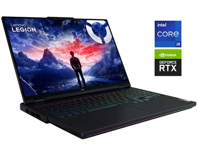 Игровой ноутбук Lenovo Legion Pro 7 16IRX9H / 16.1" (2560x1600) IPS / Intel Core i9-14900HX (24 (32) ядра по 1.6 - 5.8 GHz) / 16 GB DDR5 / 1000 GB SSD M.2 / nVidia GeForce RTX 4080, 12 GB GDDR6X, 192-bit / WebCam / Win 11 Pro б/у