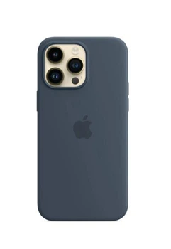 Чехол силиконовый OEM Silicone Case with MagSafe для iPhone 14 Pro Storm Blue