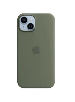 Чехол силиконовый OEM Silicone Case with MagSafe для iPhone 14 Olive