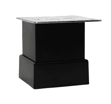 Ніжка регульована Ozkardesler Metal Kare Duz 4*4*5 см Чорна