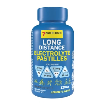 Електроліти 7 Nutrition Long Distance Electrolytes Pastilles 120tabs (Lemon)