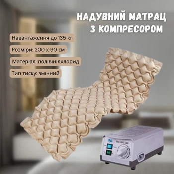 Надувний комірчастий матрац для реабілітації з компресором від пролежнів OSD-QDC-300