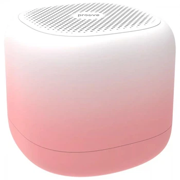 Акуcтическая система портативная Proove Velvet Pink, однополосная, 3 Вт, Bluetooth: 5.3, 1200 мАч, 8 ч., Type-C, ІРХ4, розовый