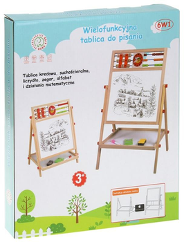 Tablica dwustronna Nobo Kids drewniana z liczydłem (5902963400352)