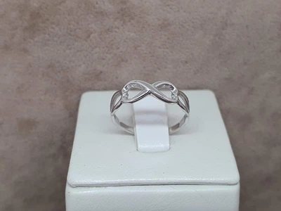 Серебряное кольцо Бесконечность. 901-00443 16,5