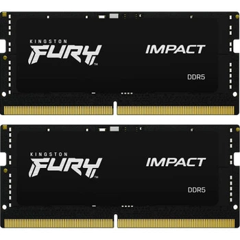Модуль пам'яті для ноутбука SoDIMM DDR5 32GB (2x16GB) 6400 MHz Impact Kingston Fury (ex.HyperX) (KF5