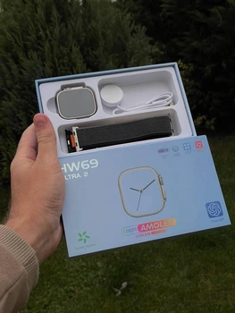 Смартгодинник Smart Watch ULTRA 2 AMOLED 49 мм Чорний + ремінець у подарунок/сірі + чорний ремінець