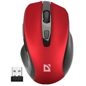 Мишка Defender Prime MB-053 Silent Wireless Red